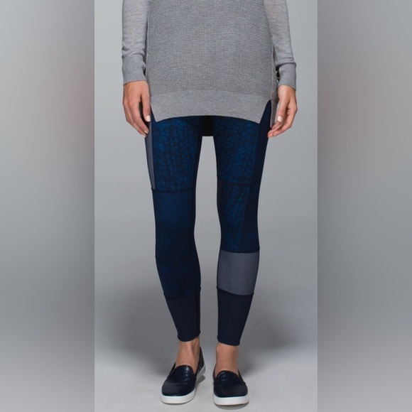 lululemon athletica Pants - Lululemon Wunder Under Pant *Full-On Luon (Sashiko) Sz 6